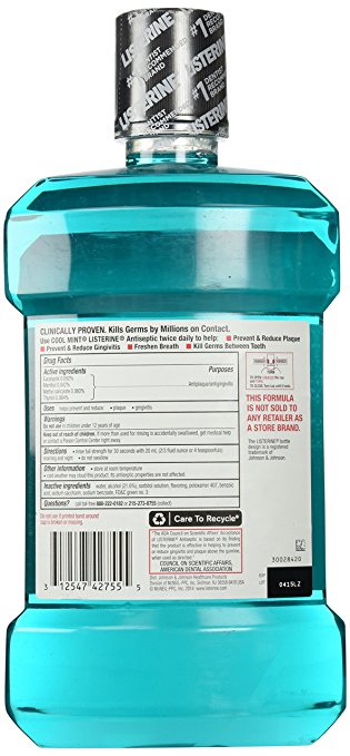 Listerine Cool Mint Listerine Antiseptic Mouthwash (2 X 1.5lt) - Image 2