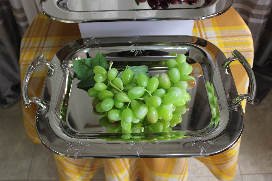 Elegant Lorena Stainless Steel Tray - 3 Set Elegant Lorena Stainless Steel Tray - 3 Set