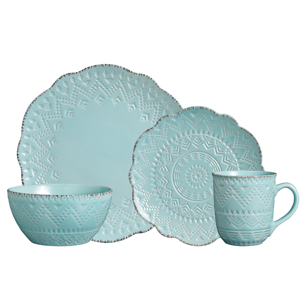 Pfaltzgraff Remembrance Teal 16 piece Pfaltzgraff Remembrance Teal 16 piece