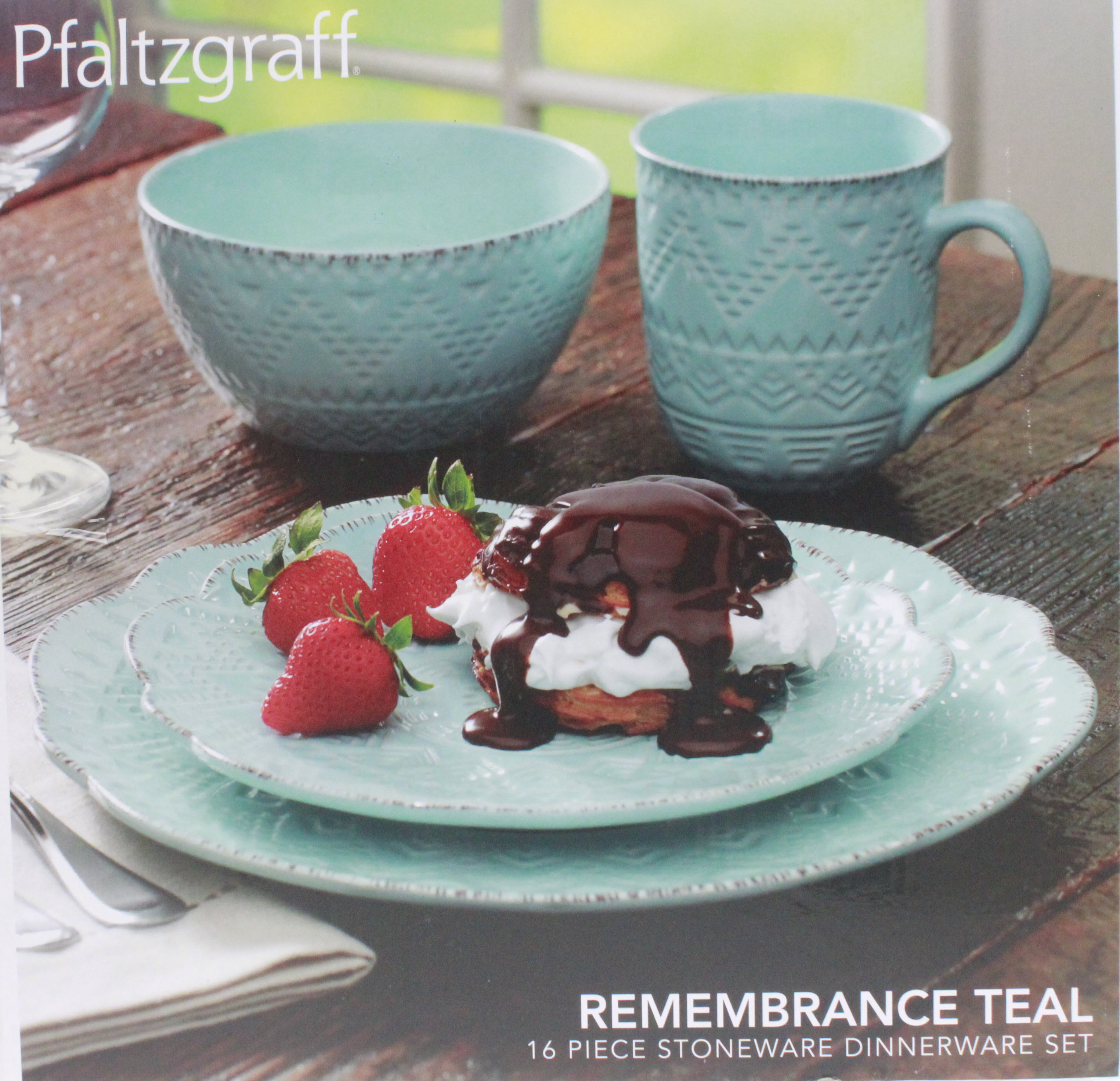 Pfaltzgraff Remembrance Teal Pfaltzgraff Remembrance Teal