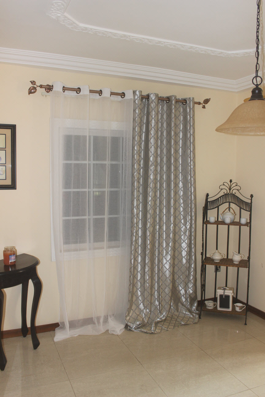Bordeaux 2 set window curtains