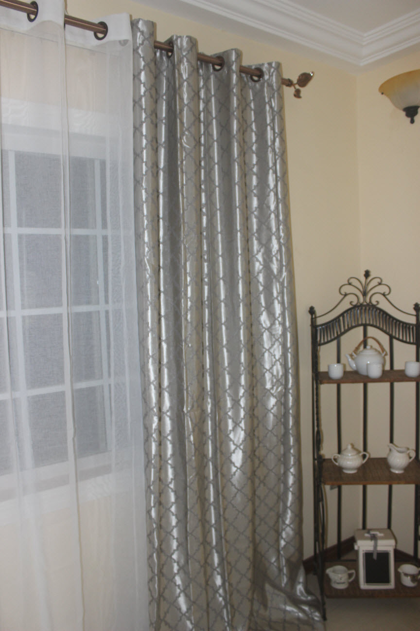 Bordeaux 2 set Window Curtains - Image 2