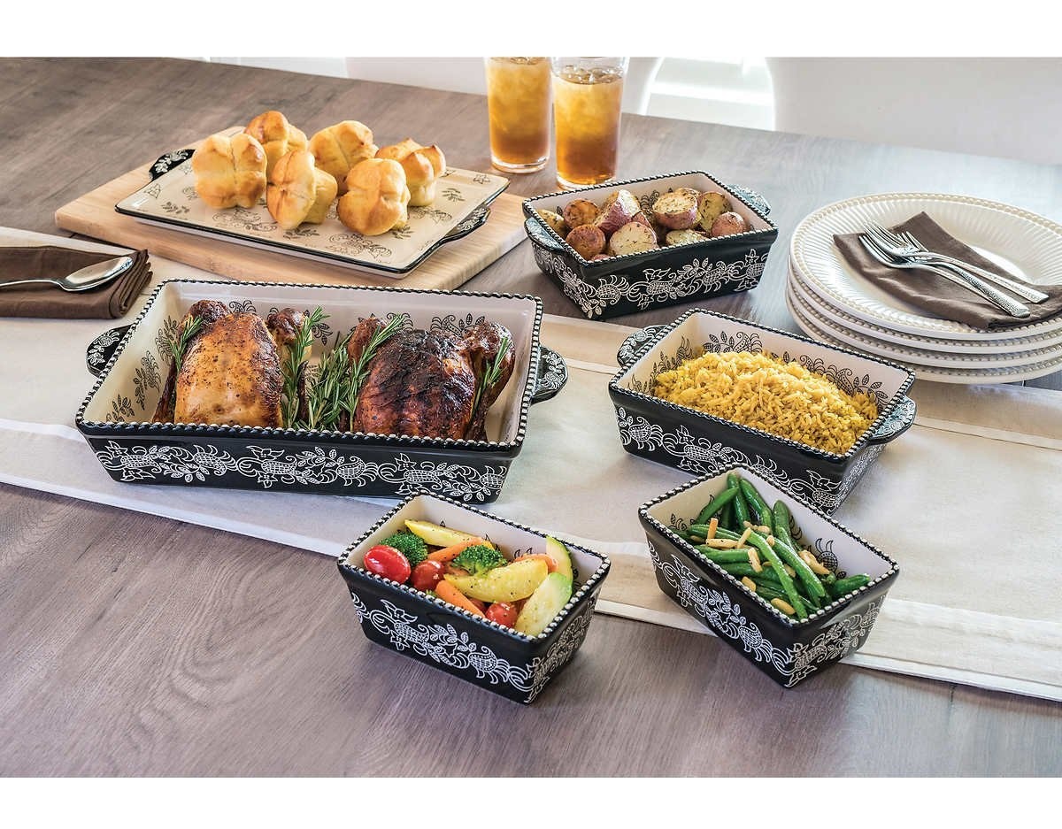 Baum 6 piece Ceramic Oven-to-Table Set - Black