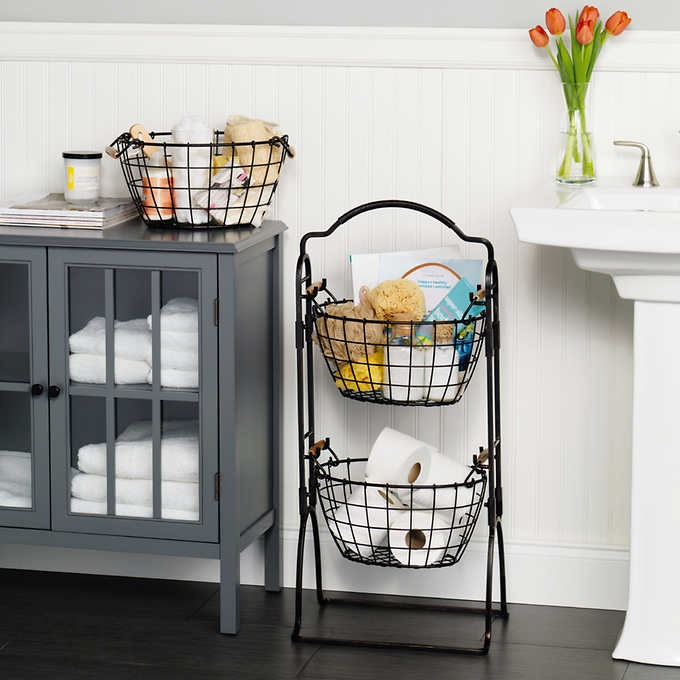 Gourmet Basics by Mikasa Harbor 3-tier Market Basket Gourmet Basics by Mikasa Harbor 3-tier Market Basket