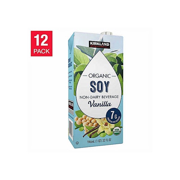 Kirkland Signature Organic Vanilla Soy Beverage carton 946mL - 12 pack - Image 2