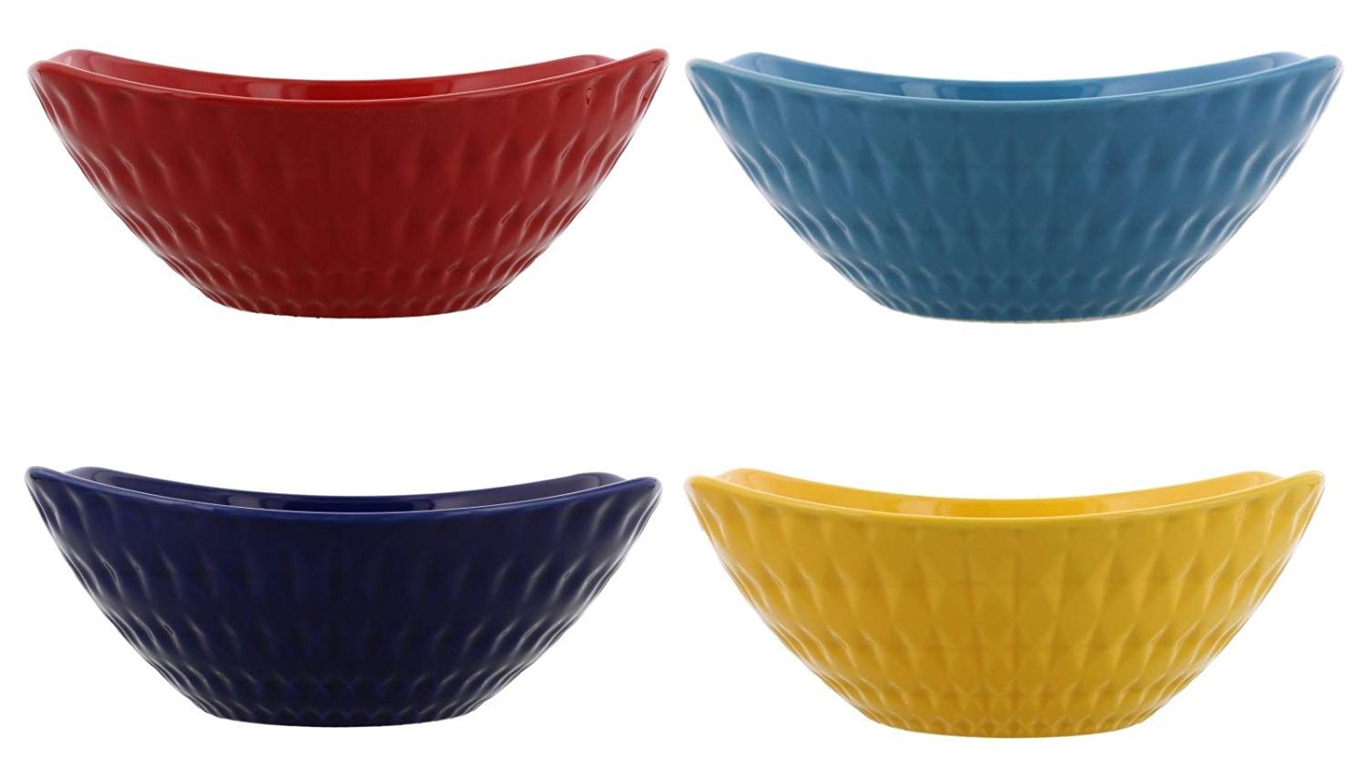 Over and Back 4 Stoneware Serving Bowls Set, Manhattan (4 Colors) Over and Back 4 Stoneware Serving Bowls Set, Manhattan (4 Colors)