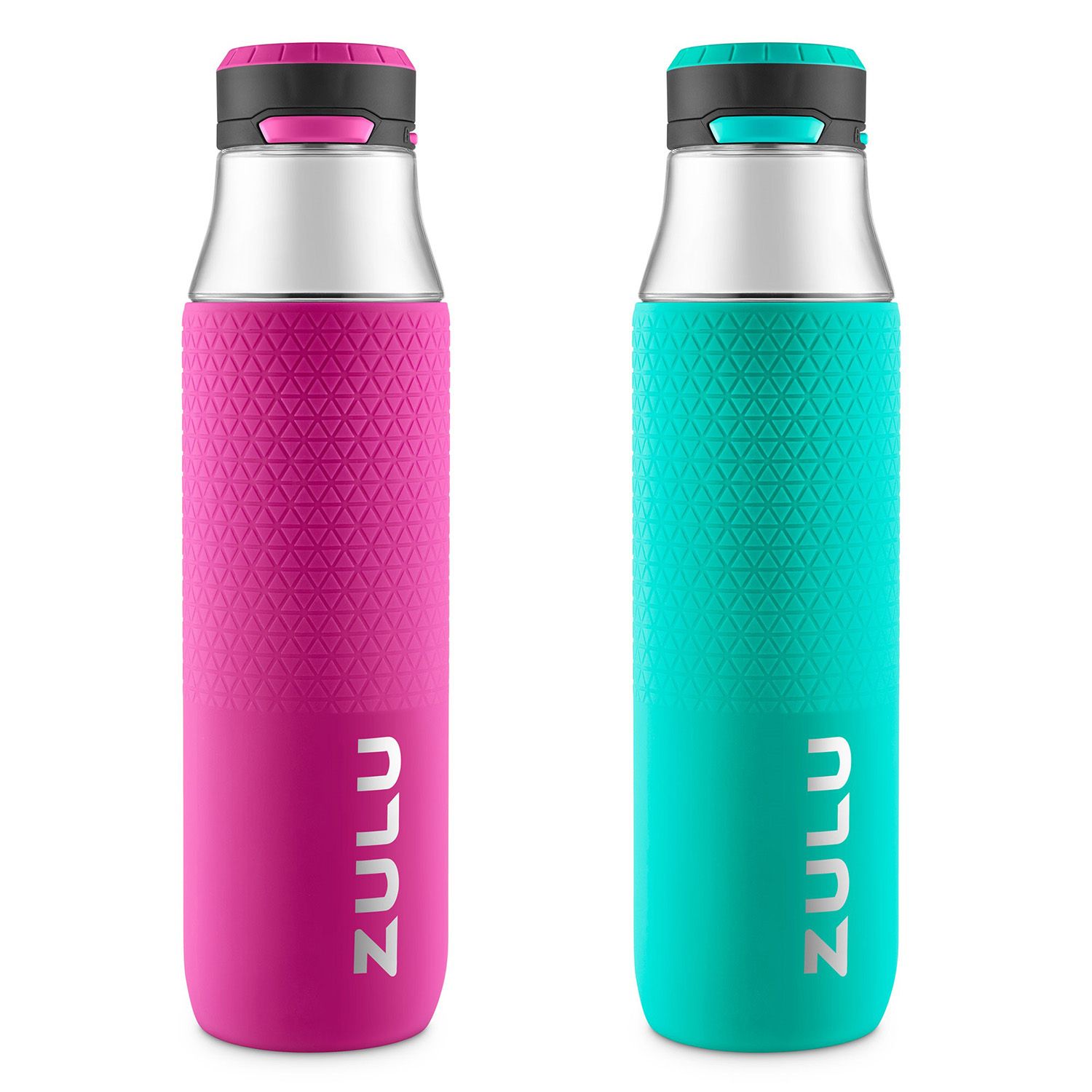 Zulu Studio Tritan Water Bottle, 2-Pack (Assorted Colors) 946 mL. Zulu Studio Tritan Water Bottle, 2-Pack (Assorted Colors) 946 mL.