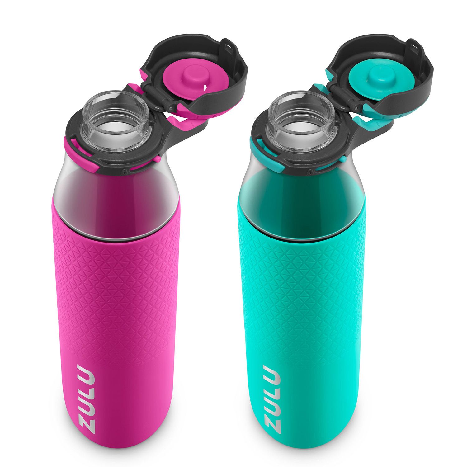 Zulu Studio Tritan Water Bottle, 2-Pack (Assorted Colors) 946 mL. Zulu Studio Tritan Water Bottle, 2-Pack (Assorted Colors) 946 mL.