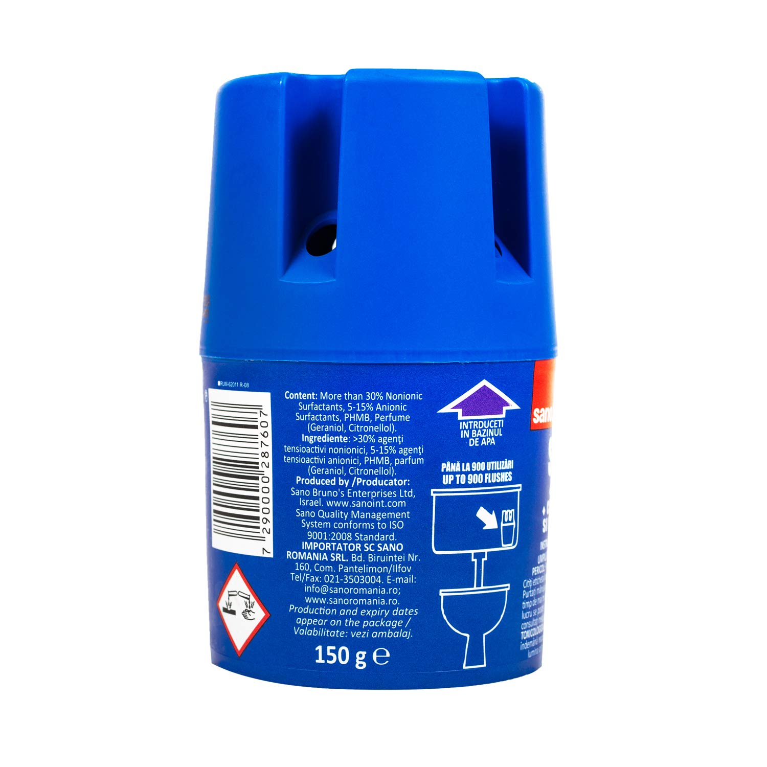 Sano Blue Water Toilet Bowl Cleaner and Long Lasting Air Freshener - Image 3
