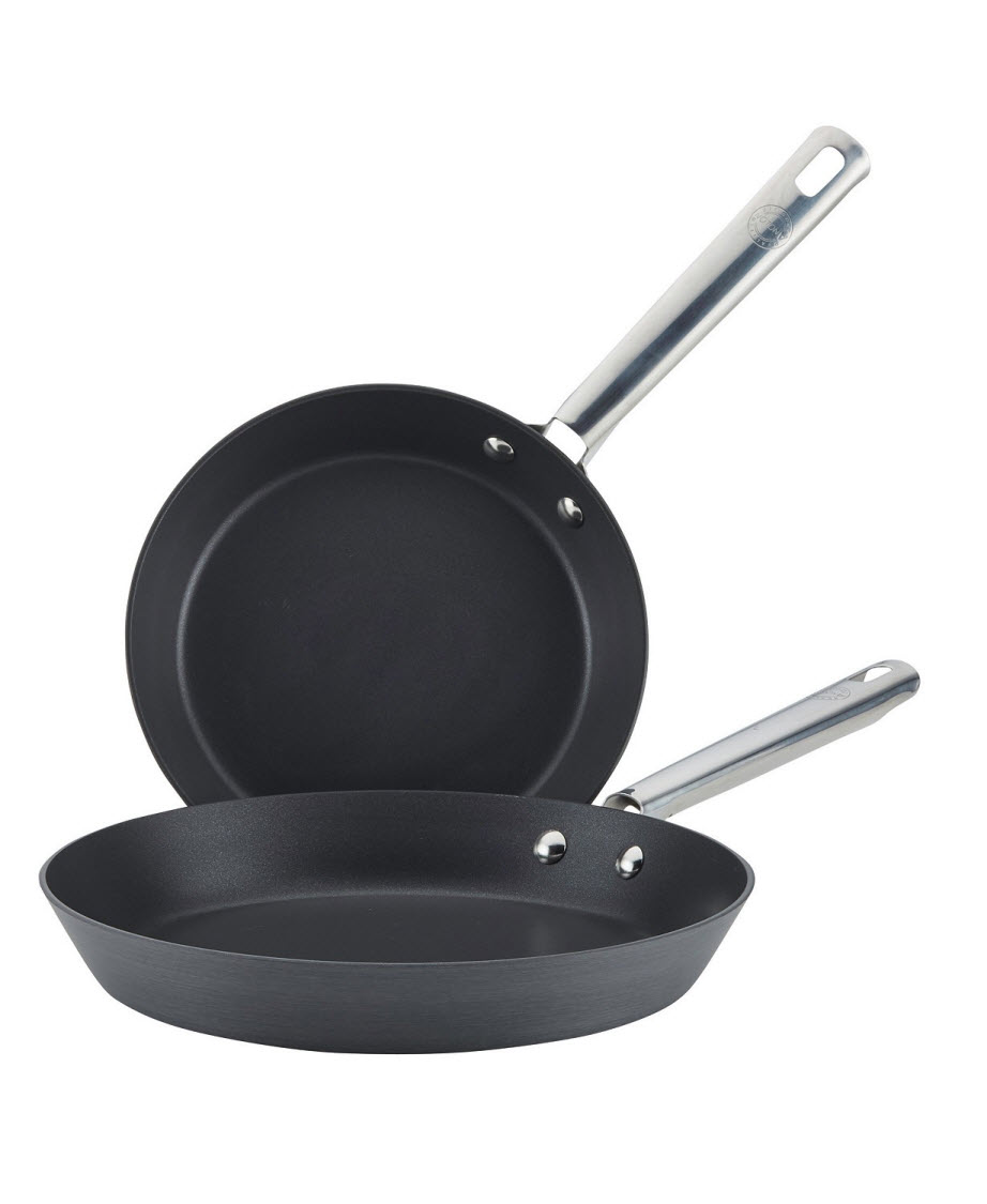 Anolon Professional Hard-Anodized Nonstick 9" and 11" French Skillets