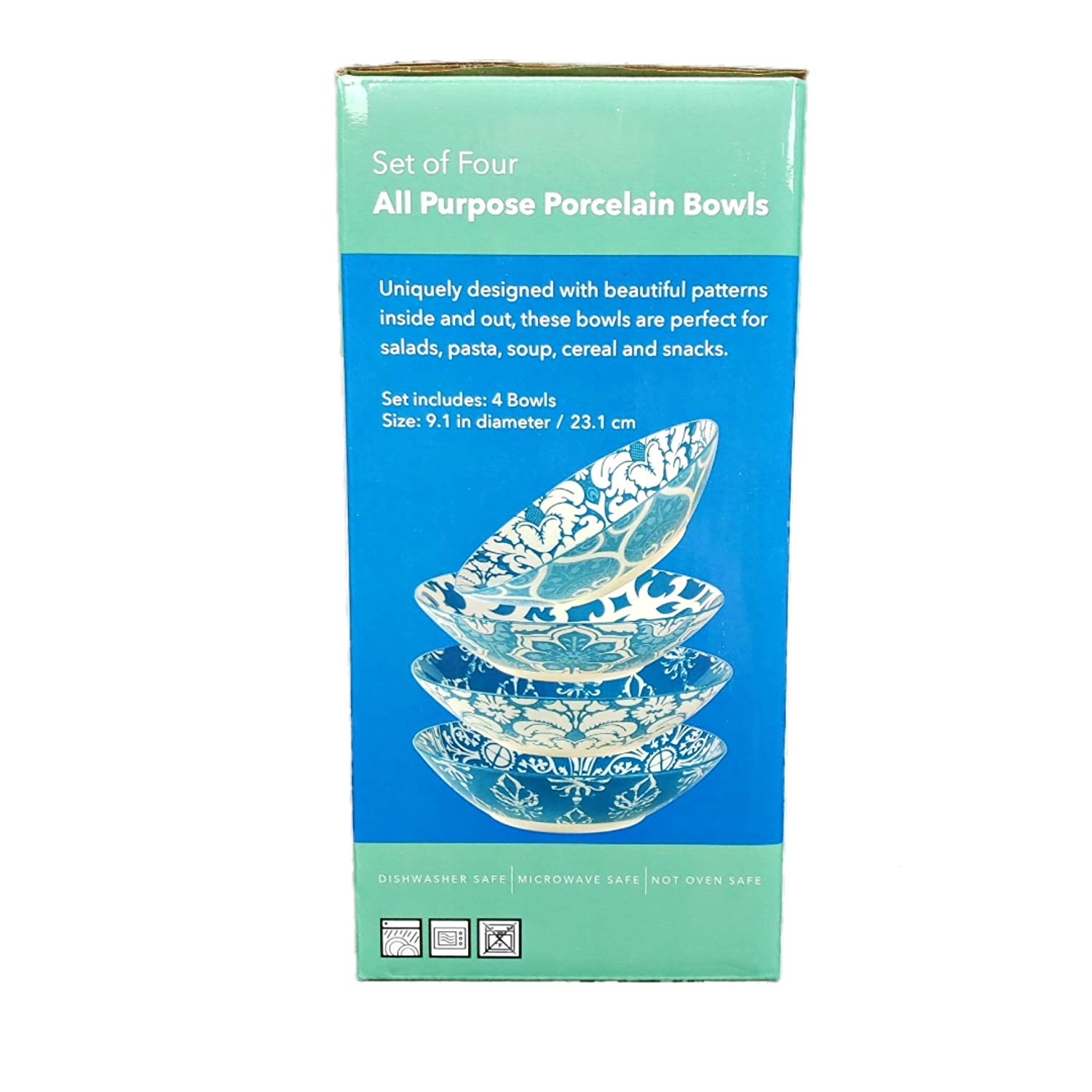 All Purpose Porcelain Bowls (Teal)