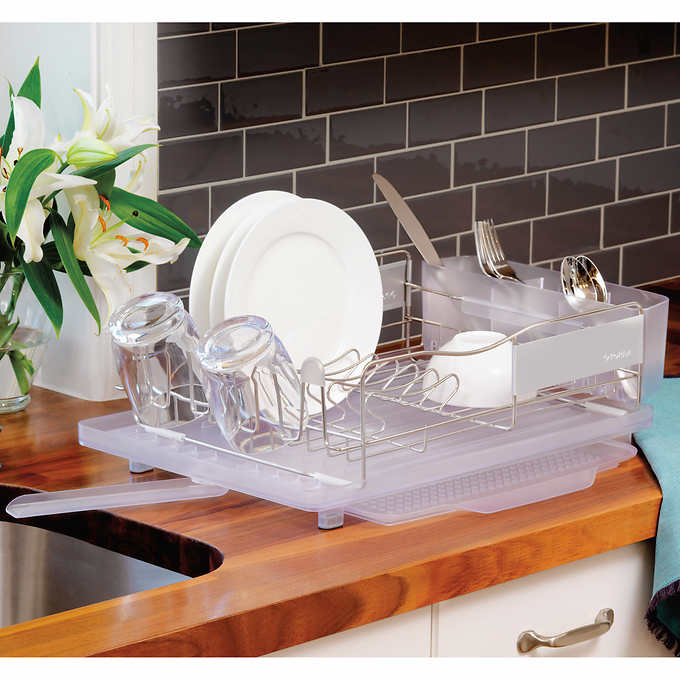 Polder Stainless Steel 4 piece Dish Rack