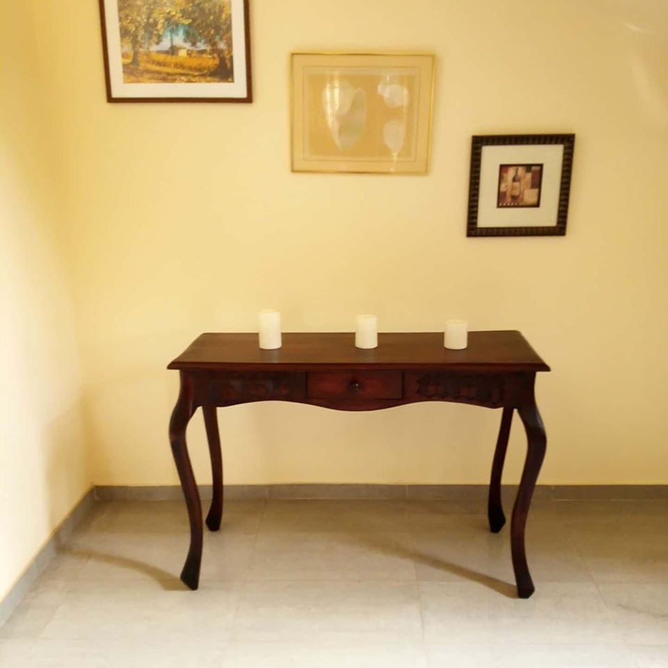 Ermonte 120cm Hand Carved Console Table - Rectangular
