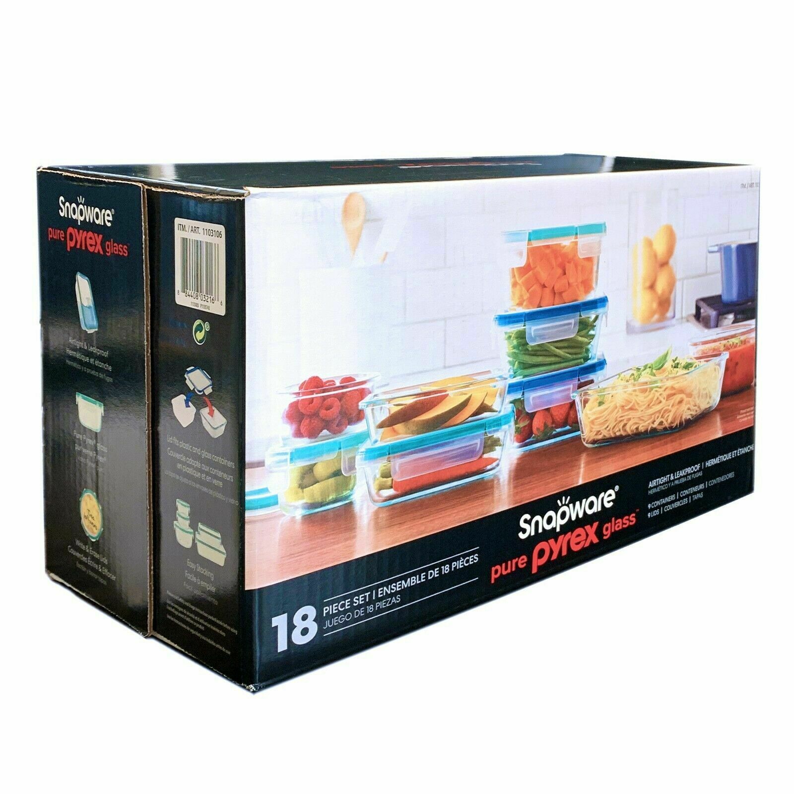 Snapware 18 pcs Pyrex Food Storage Set - Image 2