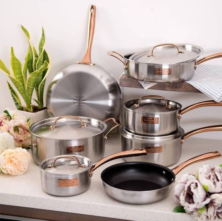 # Fleischer and Wolf London Tri-Ply 12-Piece Cookware Set