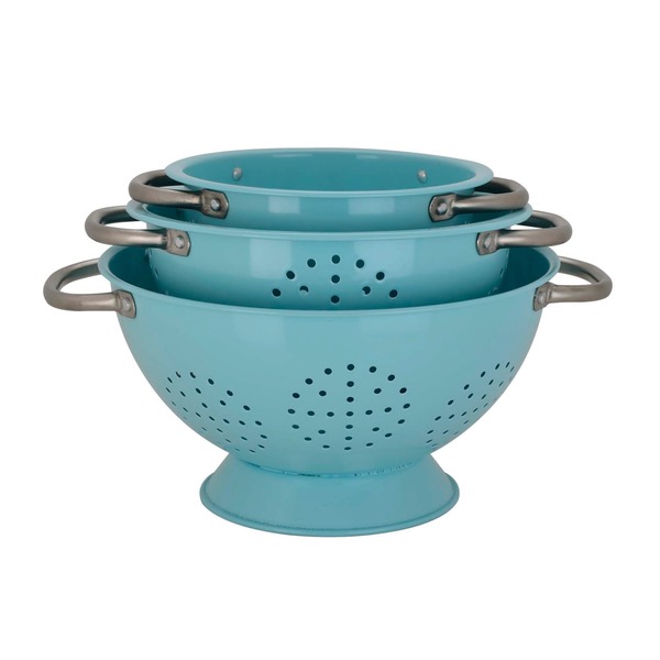 Berkley Jensen 3 Pieces Stainless Steel Colander Set Berkley Jensen 3 Pieces Stainless Steel Colander Set