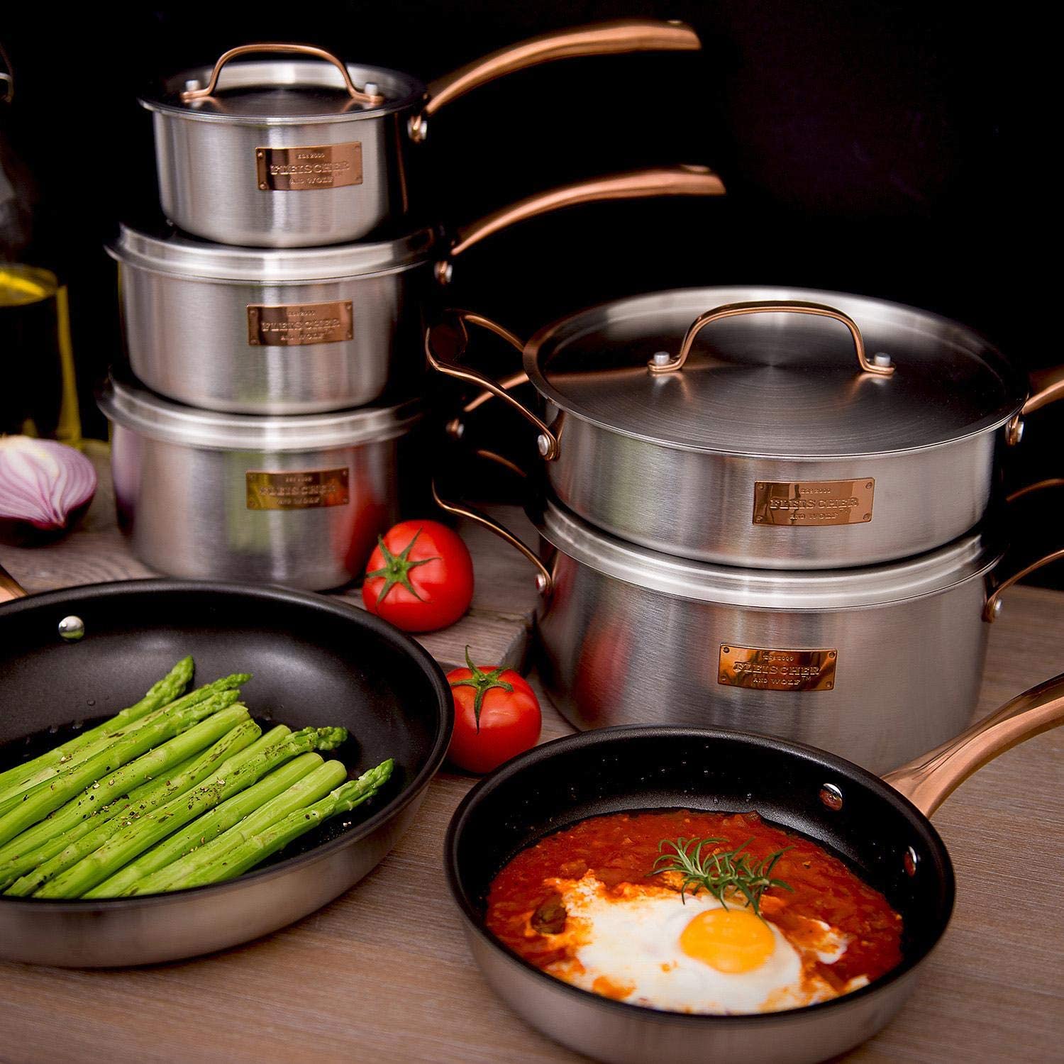 Fleischer and Wolf London Tri-Ply 12-Piece Cookware Set