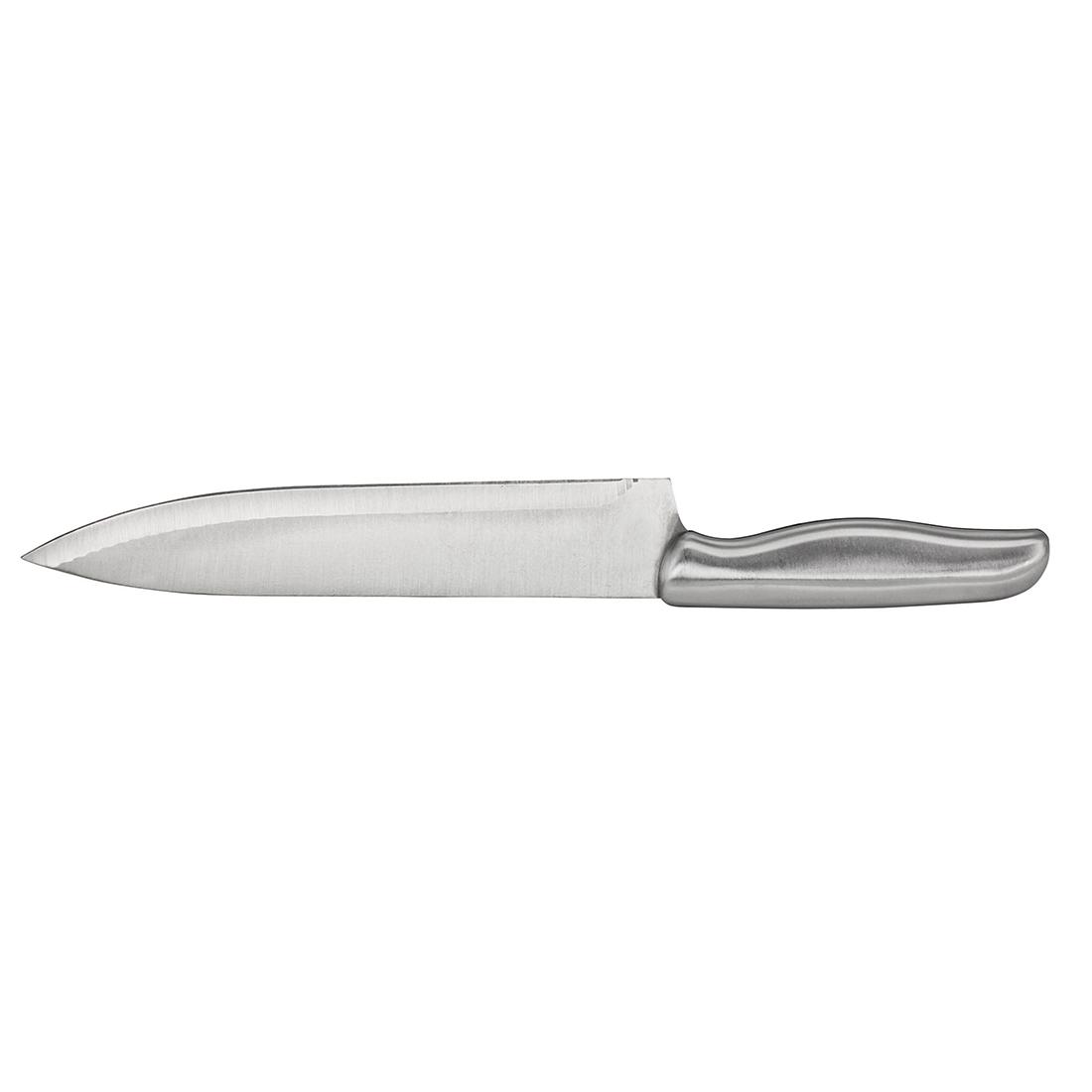 Madison and Yale 34 Pc. Stainless Steel Cutlery Set with Swivel Wood Knife Block - Image 5