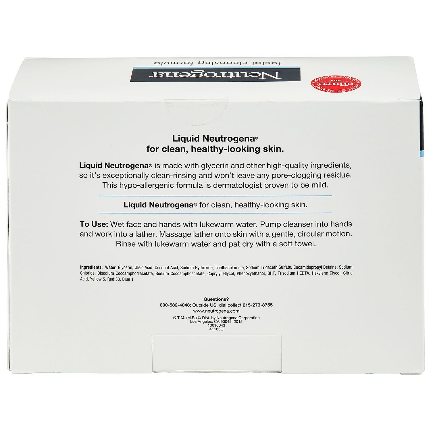 Liquid Neutrogena Fragrance-Free Facial Cleanser (8 fl. oz.,944ml, 4 pk.) - Image 5