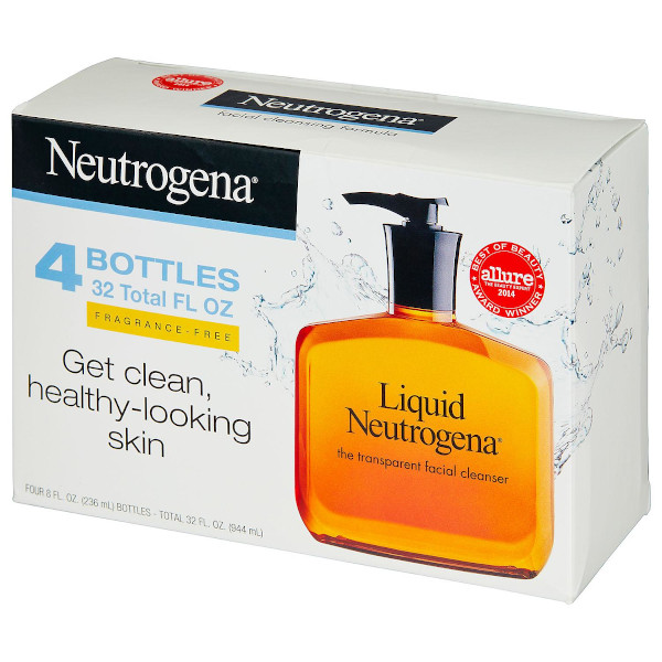 Liquid Neutrogena Fragrance-Free Facial Cleanser (8 fl. oz.,944ml, 4 pk.) - Image 3