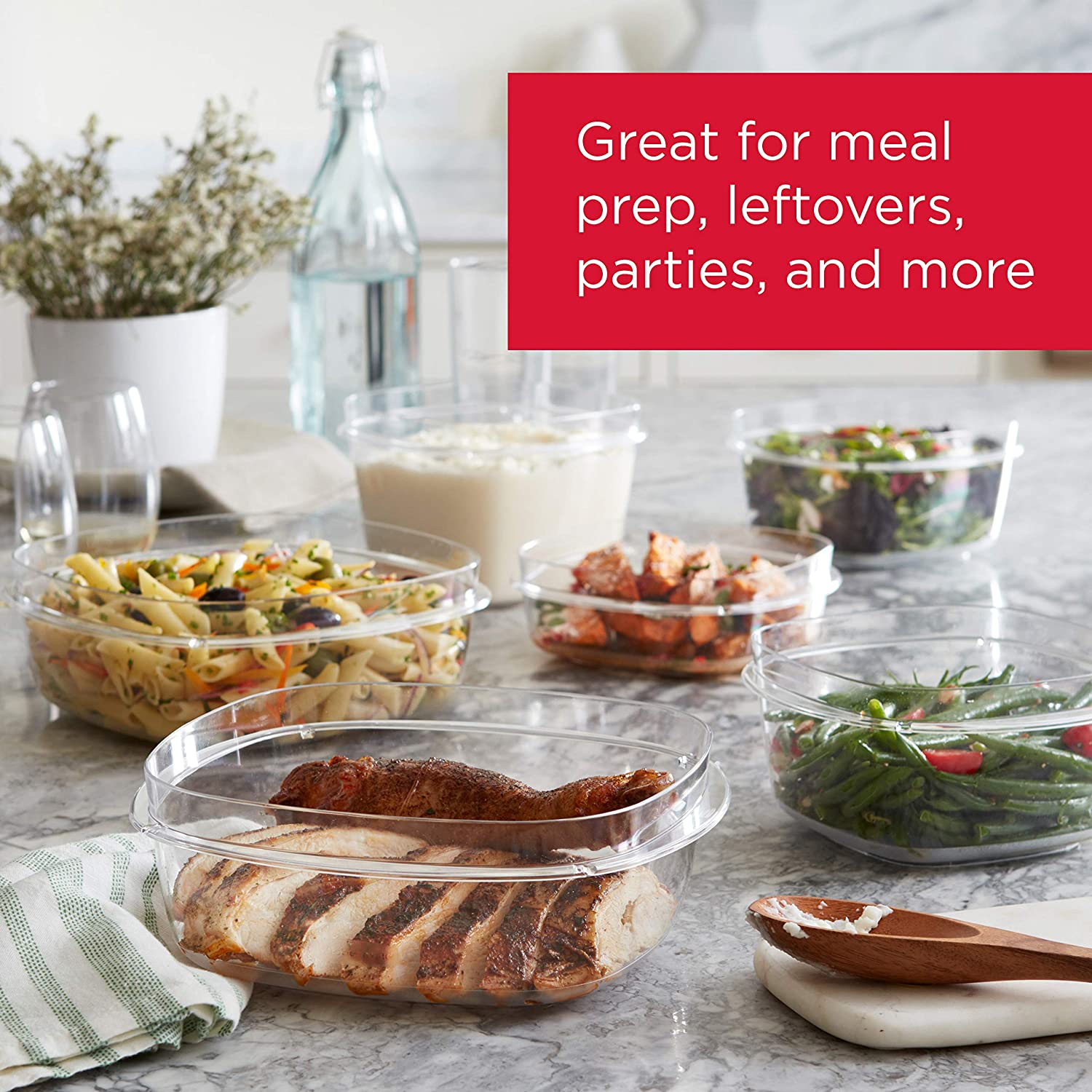 Rubbermaid Meal Prep Premier Food Storage Container, 10 Piece Set - Image 4