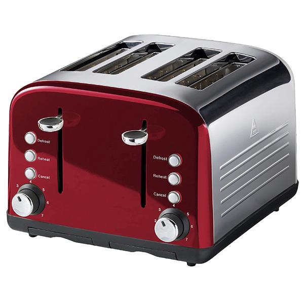 Sainsbury's Home Redcurrant 4 Slice Toaster