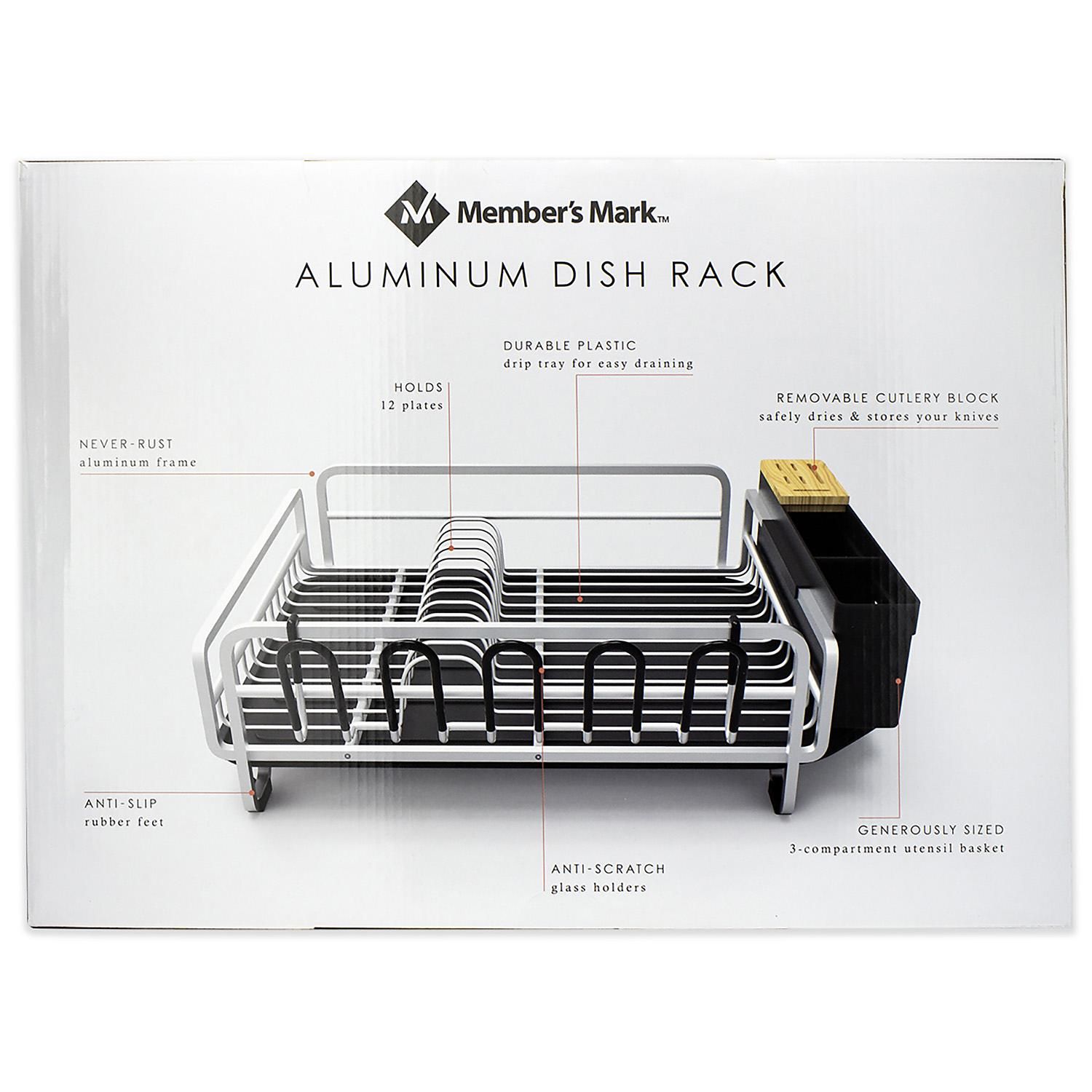 Member's Mark Rust Free Aluminum Dish Rack - Image 2