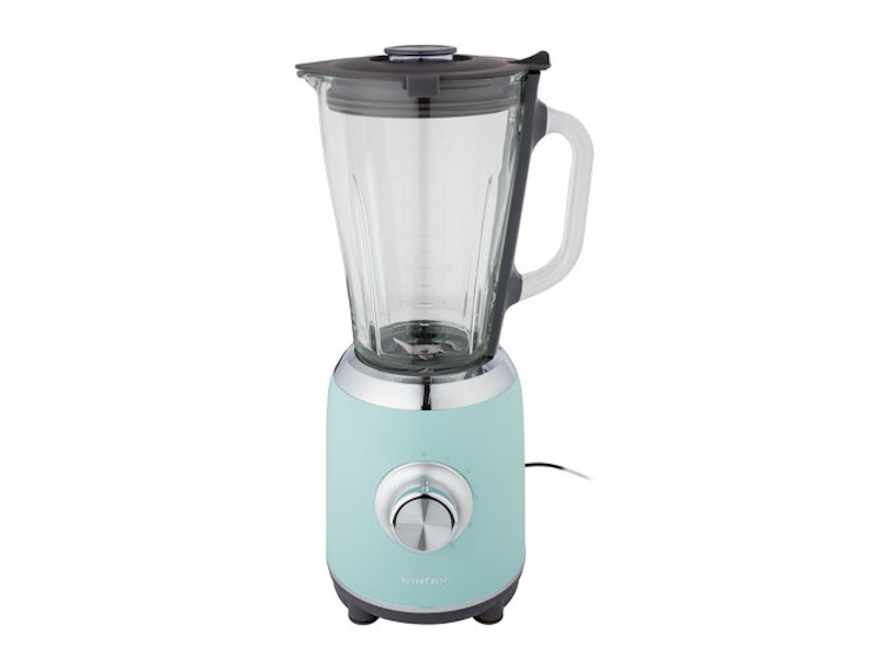 Silvercrest 1.75L Blender 600W 5 Speeds + Pulse Function Glass Jug - Green Silvercrest 1.75L Blender 600W 5 Speeds + Pulse Function Glass Jug - Green