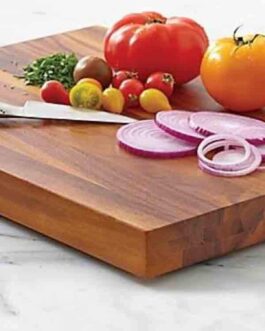 Premium Acacia Wood Cutting Board with Carved Handles - 40 cm x 30 cm
