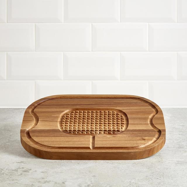 Premium Acacia Wood Carving Board with Carved Handles - 40 cm x 30 cm Premium Acacia Wood Carving Board with Carved Handles - 40 cm x 30 cm