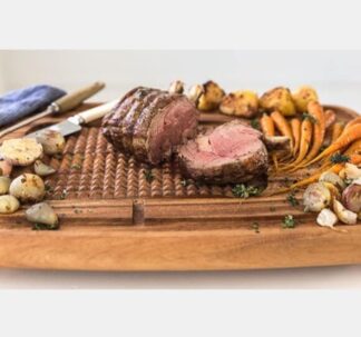 Premium Acacia Wood Meat Carving Board - 40 cm x 30 cm