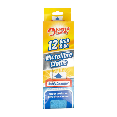 Keep it Handy Grab & Go Microfibre Cloths 12pk Keep it Handy Grab & Go Microfibre Cloths 12pk