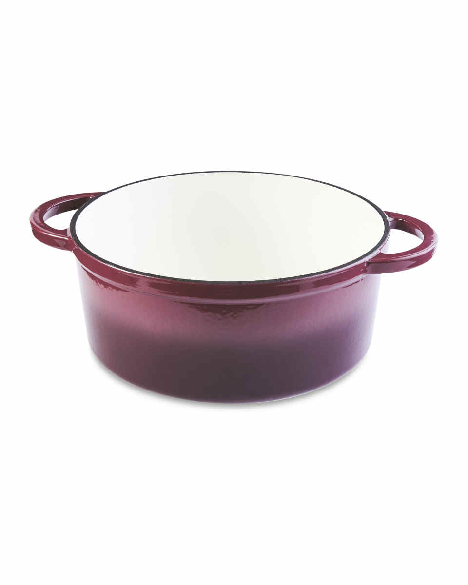 Plum Cast Iron Casserole Dish 20 cmPlum Cast Iron Casserole Dish 20 cm Plum Cast Iron Casserole Dish 20 cm