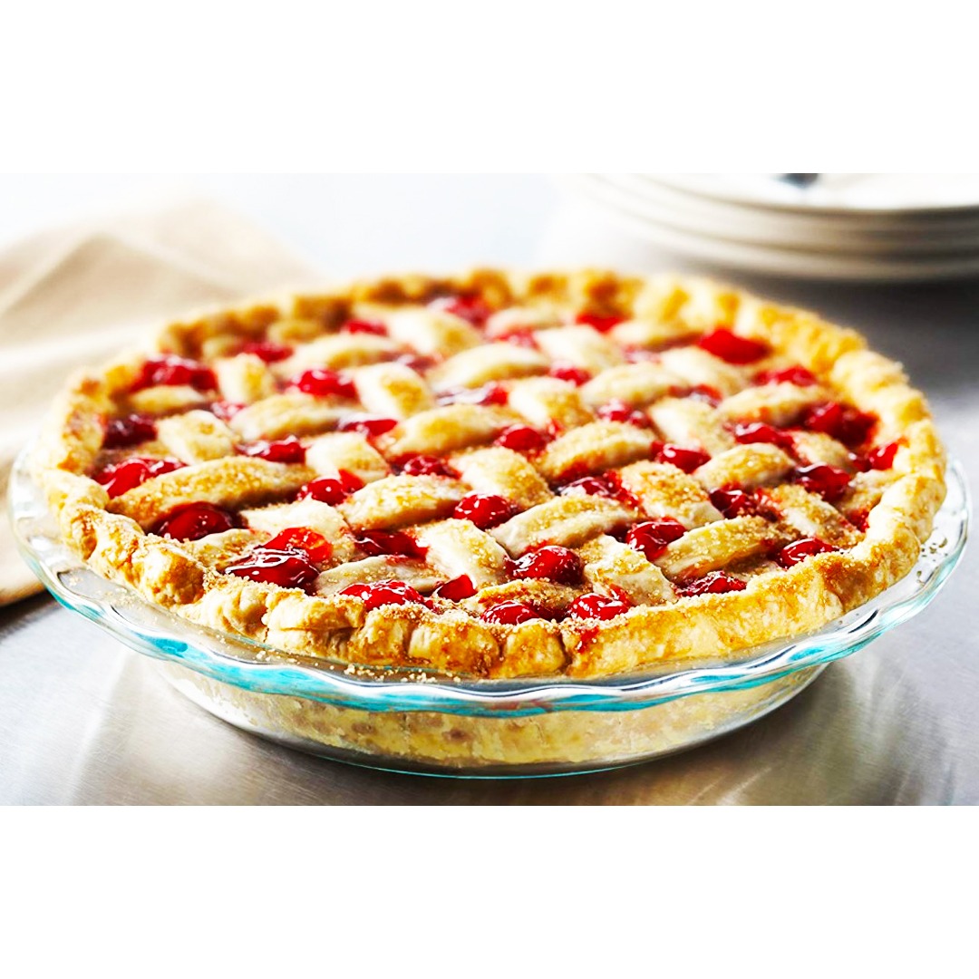 pyrex pie glass