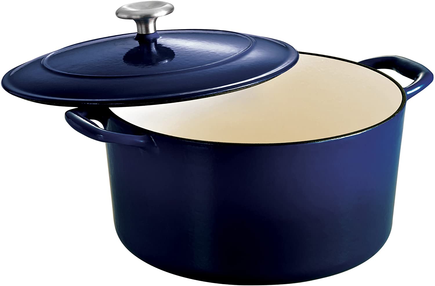Tramontina Enameled Cast Iron 7 qt / 6.62-Litres Covered Dutch Oven - Cobalt Blue - Image 3