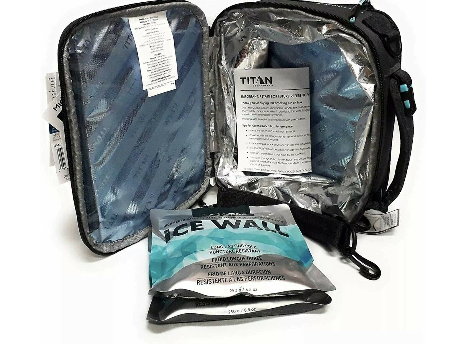 Titan Deep Freeze 2-pack Expandable Lunch Box with 2 Ice Walls- Blue - Image 3