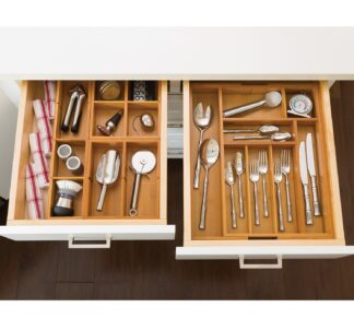 Seville Classics' 4 Piece Bamboo Drawer Organizers