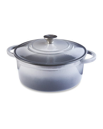 Premium Cast Iron Casserole Dish -Grey