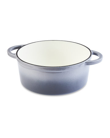 Premium Cast Iron Casserole Dish -Grey