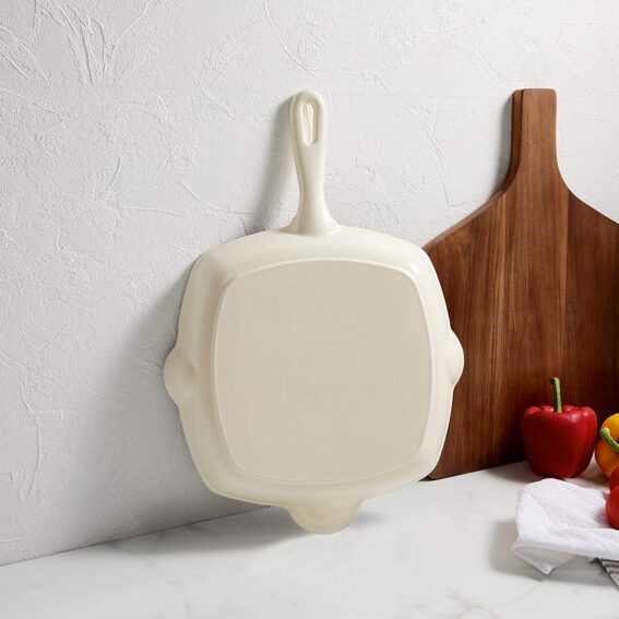 Cast Iron Griddle Pan Orange (2)