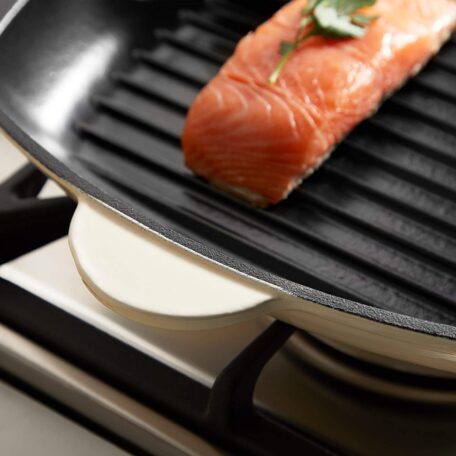 Cast Iron Griddle Pan Orange