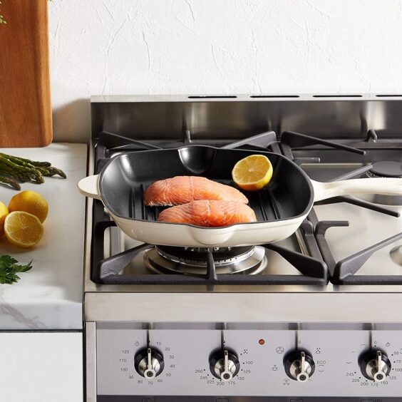 Cast Iron Griddle Pan Orange6
