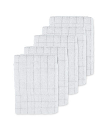 Light Grey Terry Tea Towels 5 Pack Light Grey Terry Tea Towels 5 Pack