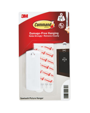 3M Command Picture & Mirror Hanging Strip- Sawooth - 1.8 kg 3M Command Picture & Mirror Hanging Strip- Sawooth - 1.8 kg