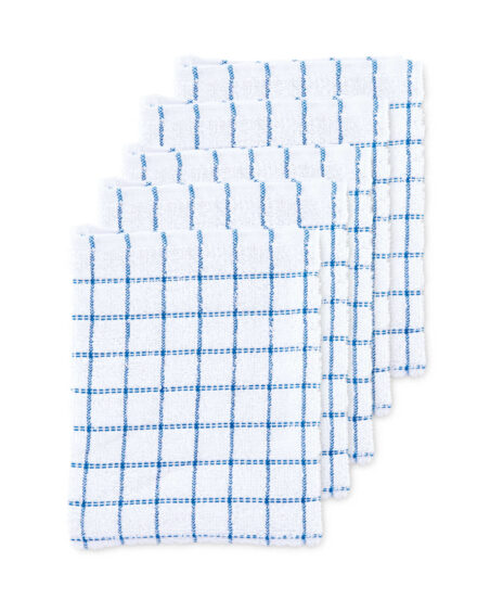 Teal Terry Tea Towels 5 Pack