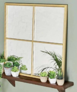 ```Kirkton House Contemporary Grid Mirror