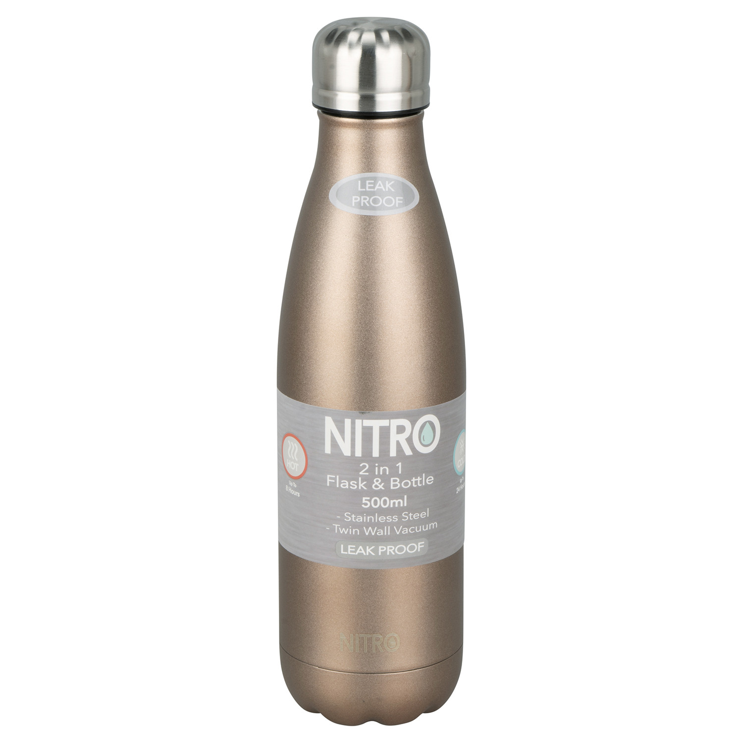 Nitro 2-in-1 Vacuum Bottle Flask - Copper / 750ml Nitro 2-in-1 Vacuum Bottle Flask - Copper / 750ml