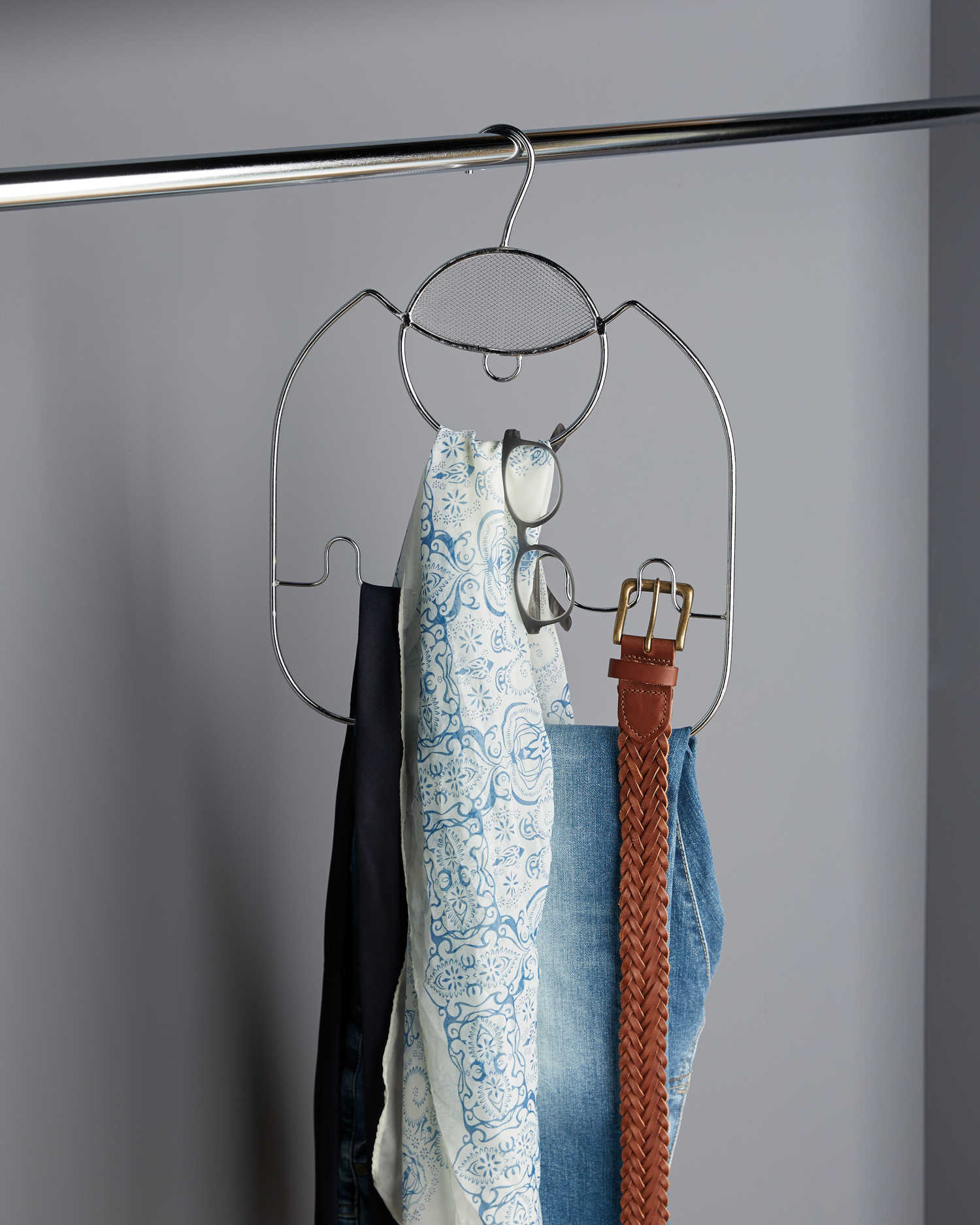 Kirkton House Garment Organiser for laundry, jewellery, scarves, belts and more - 2 Pk