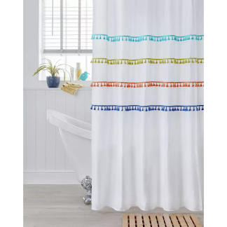 Argos Home Tassel Shower Curtain