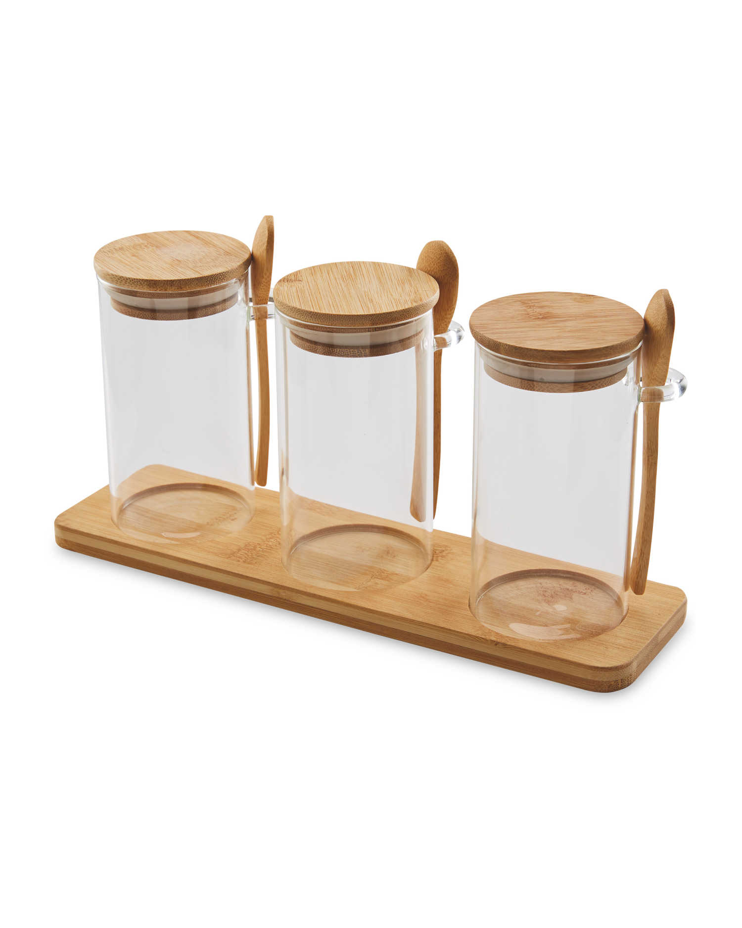Glass Canister & Spoon Jar